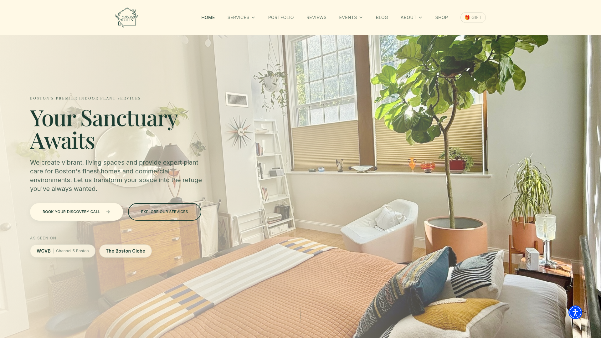 Maison Green Boston website preview